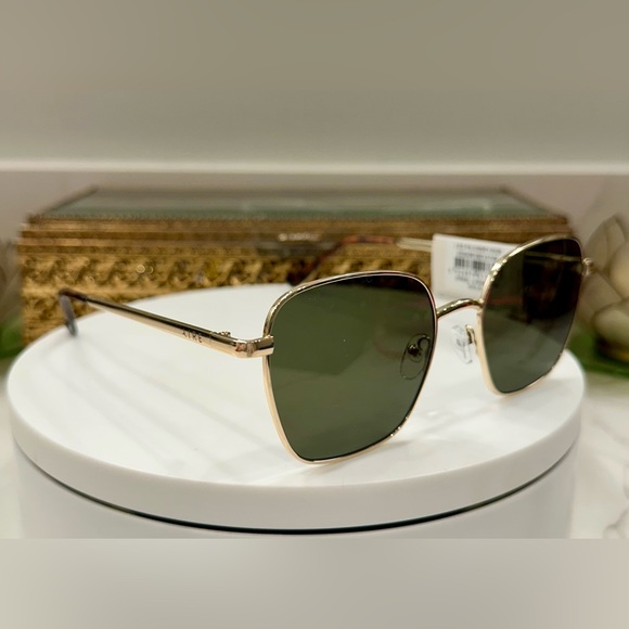 NWT Aire - Gold Spiral Square Sunglasses/Sunnies/Shades - Picture 3 of 15